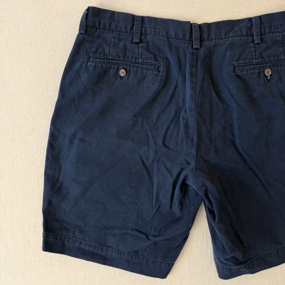 Polo Ralph Lauren Chino Shorts Men 36 Navy Classic Fit 9 Cotton Twill Preppy